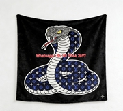 LV Monogram Cobra Flannel Blanket 348